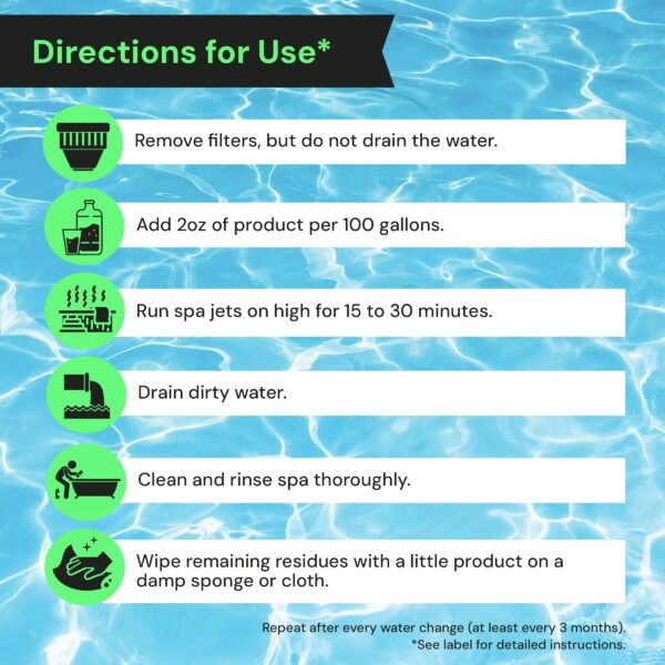 Spa Jet Cleaner - Jet Line Cleaner for Hot Tub and Spa - 1 Gallon - 图片 11