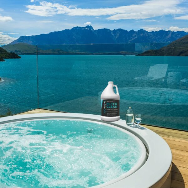 Hot Tub, Spa, and Pool Filter Cartridge Cleaner Soak - Easy to Use Filter Degreaser 1 Gallon - 图片 5
