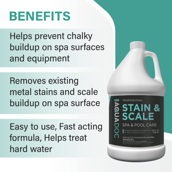 Stain and Scale Control for Spa and Hot Tub– Professional-Grade Scale, Metal, and Stain Preventer - Image 3