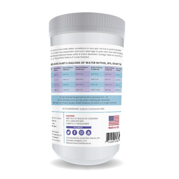 Essential Values PH Increaser for Hot Tubs, Spas, and Pools - Image 4
