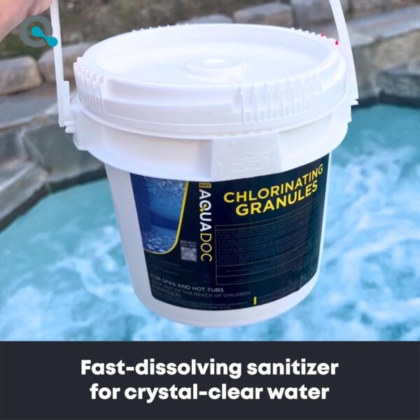 AquaDoc Spa Chlorine Granules - 5lbs | Fast-Acting Chlorinating Granules for Hot Tubs & Spas - Image 2