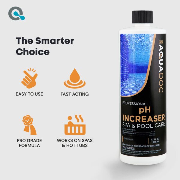 AquaDoc pH Increaser for Hot Tub and Spa - Balance and Boost Your Spa Water Chemistry (32oz) - 图片 5