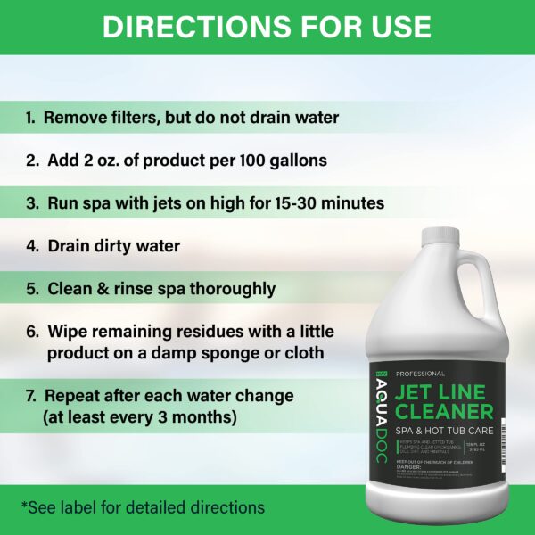 Spa Jet Cleaner - Jet Line Cleaner for Hot Tub and Spa - 1 Gallon - 图片 6