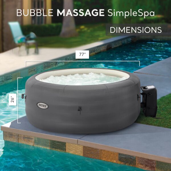 INTEX SimpleSpa Inflatable Hot Tub Bubble Massage Spa - 图片 5