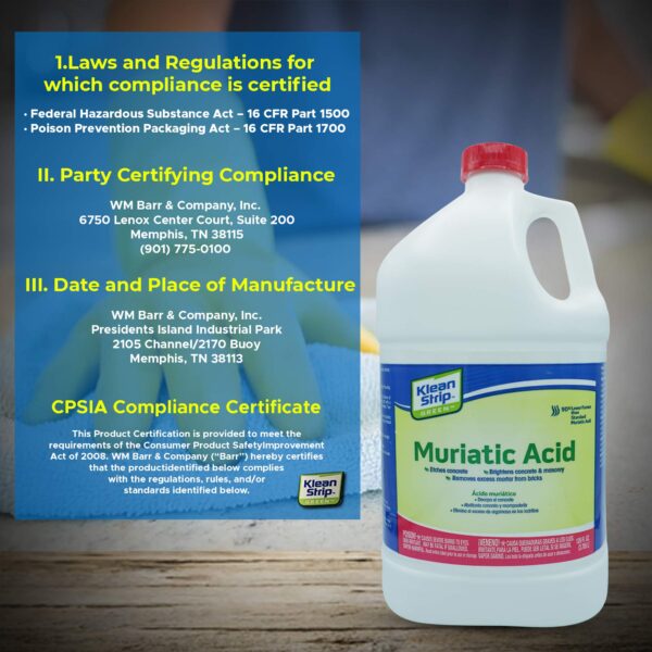 Klean Strip Green Muriatic Acid Eco friendly for Pools and Cleaning - Image 4