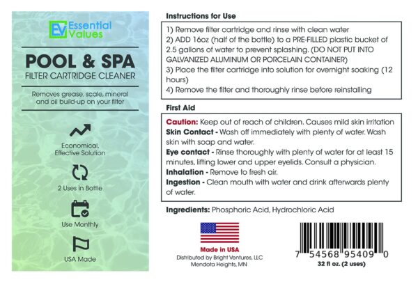 Hot Tub, Spa, and Pool Filter Cleaner 32oz - 图片 5