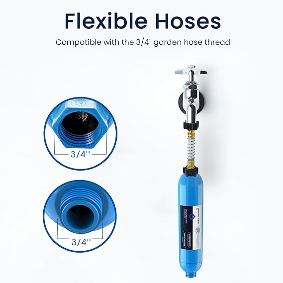 GLACIER FRESH Garden Hose End Pre-Filter for Swimming Pool, Hot Tubs and Spa up to 8,000 Gallons - 图片 2