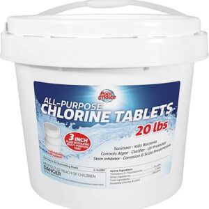 SpaChoice 3 Inch Chlorine Tablets for Pools and Spa 20-Pounds
