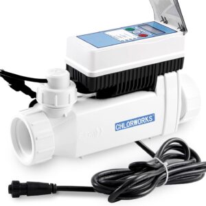 CHLORWORKS Salt Cell for Pool – Model CWPC, Compatible with Pentair IntelliChlor IC20, Supports Pools up to 20,000 Gallons